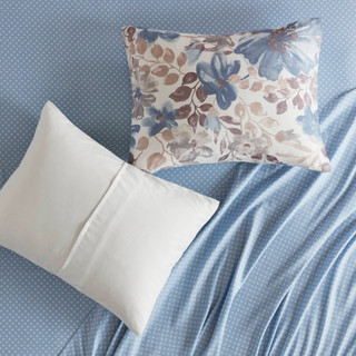 Thumbnail 8: MADISON PARK ESSENTIALS Madison Park Essentials 7 Pc. Luna Floral Comforter Set 
