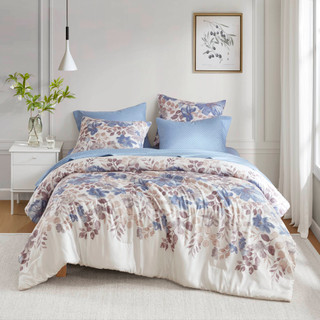 Thumbnail 15: MADISON PARK ESSENTIALS Madison Park Essentials 7 Pc. Luna Floral Comforter Set 