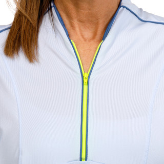 Thumbnail 2: LUCKY IN LOVE Lucky in Love Womens Golf Short Sleeve Swing 1/4 Zip Top 