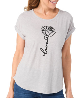Thumbnail 1: Love Scarlett Love Scarlett Petite Short Sleeve Dolman Love Rose Top 