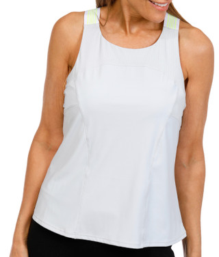Thumbnail 1: LUCKY IN LOVE Lucky in Love Womens Golf Sleeveless Play on Tank with Bra 