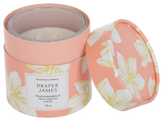 Thumbnail 2: Draper James Draper James Peach Magnolia Candle, 14 oz 