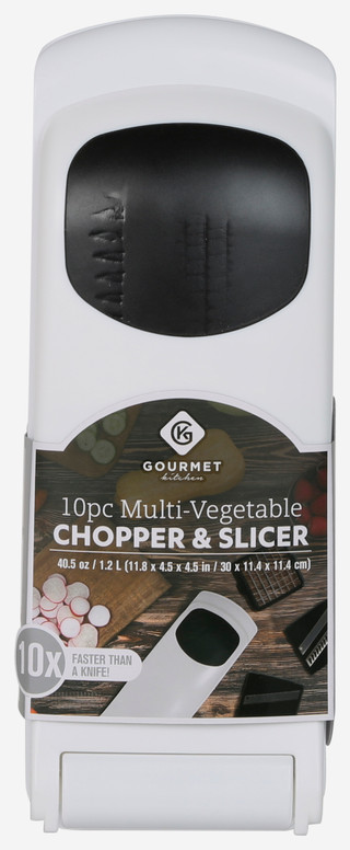 Thumbnail 2: GOURMET HOME PRODUCTS Gourmet Home Products 10 Pc Multi Vegetable Chopper & Slicer 