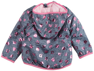 Thumbnail 2: Penelope Mack Penelope Mack Toddler Girls Fleece Lined Floral Zip Jacket 