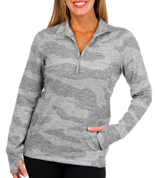 Thumbnail 1: KYODAN Kyodan Womens Long Sleeve Quarter Zip Up Top 