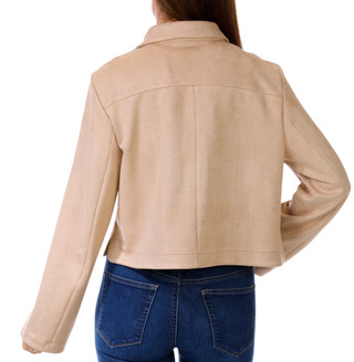 Thumbnail 2: INDUSTRY Industry Womens Faux Suede Cropped Jacket 