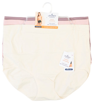 Thumbnail 1: Jockey Jockey Womens 3 Pk Skimmies Cotton Tummy Smoothing Briefs 