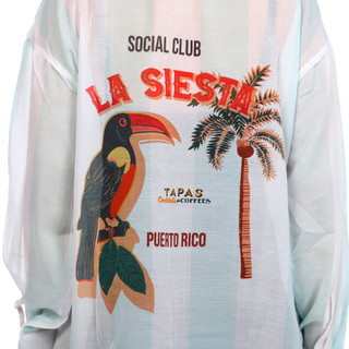 Thumbnail 3: Club Z Club Z Womens Swim Long Sleeve Siesta Big Shirt Coverup 