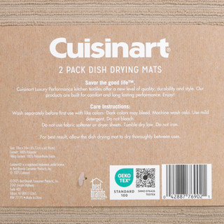Thumbnail 2: CUISINART Cuisinart Woven Dish Drying Mats - Pack of 2 