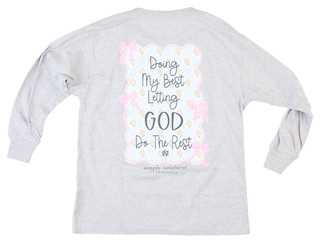 Thumbnail 2: SIMPLY SOUTHERN Simply Southern Big Girls Long Sleeve God Graphic Tee 