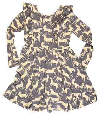 Thumbnail 2: TEA COLLECTION Tea Collection Big Girls Long Sleeve Ruffle Ballet Dress 