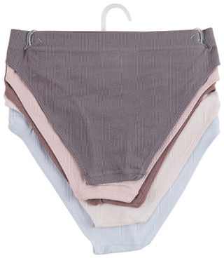 Thumbnail 2: Danskin Danskin Womens 5 Pk Seamless Ribbed Bikini Panties 