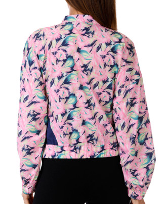 Thumbnail 2: Brisas Brisas Womens Active Woven Full Zip Wispy Floral Jacket 