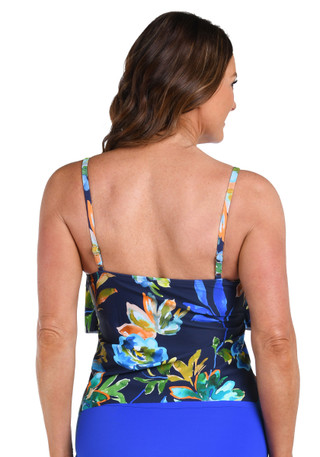 Thumbnail 3: Maxine of Hollywood Maxine Of Hollywood Womens Vineyard Tiered Tankini Top 