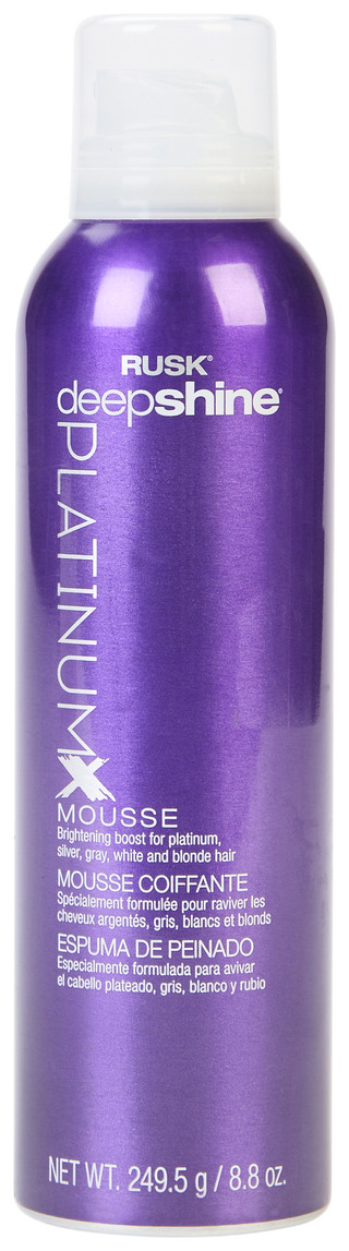 Thumbnail 1: Rusk Rusk 8.8 oz Deepshine Platinum Mousse 