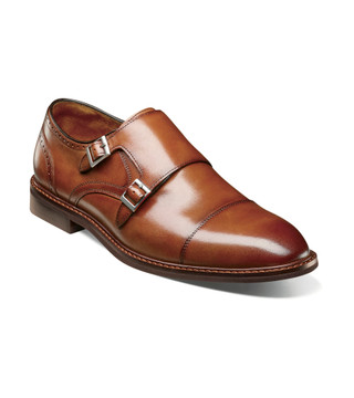 Thumbnail 1: Stacy Adams Stacy Adams Mens Boswell Cap Toe Double Monk Straps 