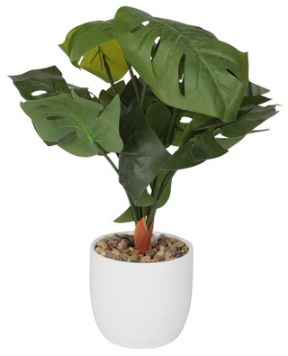 Thumbnail 1: THREE HANDS CORP. Three Hands Corp. 19 in Faux Greenery Plant in Ceramic Pot 