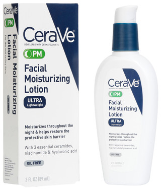Thumbnail 1: CERAVE CeraVe 3 oz PM Facial Moisturizing Lotion 