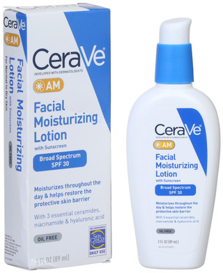 Thumbnail 1: CERAVE CeraVe 3 oz AM Facial Moisturizing Lotion SPF 30 
