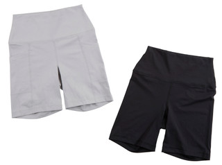 Thumbnail 1: Yogalicious Yogalicious Womens 2 Pk Active Tribeca Bike Shorts 