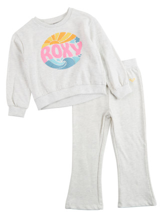Thumbnail 1: ROXY Roxy Little Girls 2 Pc Pullover Fleece & Pants Set 