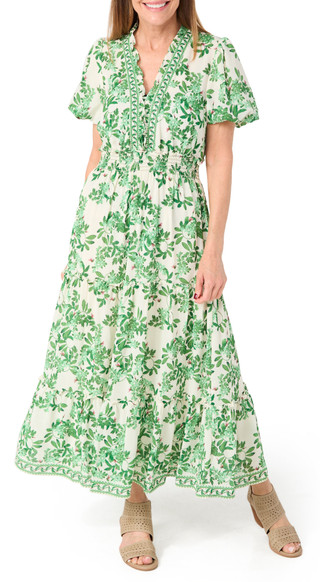 Thumbnail 1: MAX STUDIO Max Studio Womens Short Sleeve Georgette Maxi Dress 