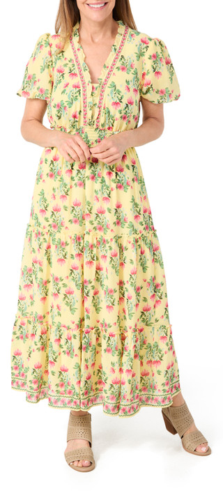 Thumbnail 2: MAX STUDIO Max Studio Womens Short Sleeve Georgette Maxi Dress 