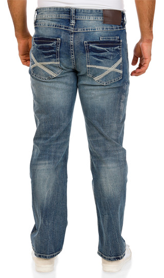 Thumbnail 2: Tk Axel Men's X-Pocket Straight Leg Jeans 