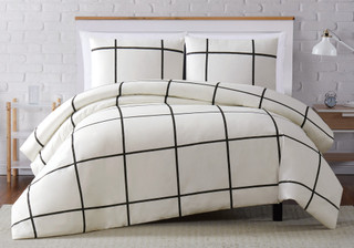 Thumbnail 3: Truly Soft Truly Soft Kurt Windowpane Duvet Cover Set 