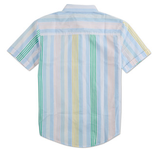 Thumbnail 2: Nautica Boys Stripe Print Button Down Shirt 