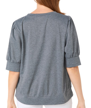 Thumbnail 3: Love Scarlett Love Scarlett Womens Elbow Sleeve Pearl Shoulder Top 