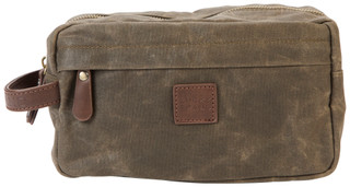 Thumbnail 1: Lucky Brand Lucky Brand Olive Waxed Canvas Dopp Bag 
