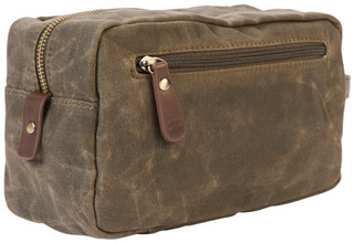 Thumbnail 2: Lucky Brand Lucky Brand Olive Waxed Canvas Dopp Bag 