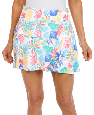 Thumbnail 1: Coral Bay Golf Coral Bay Golf Petite Active Asymmetric Ruffle Print Skort 