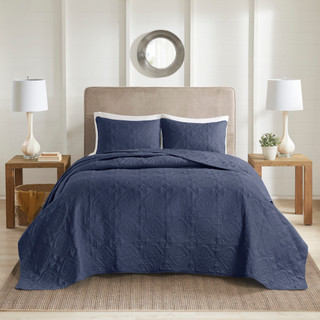 Thumbnail 3: 510 Design 510 Design Solid Oakley Reversible Bedspread Set 