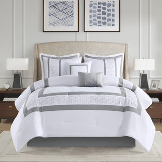 Thumbnail 8: 510 Design 510 Design 8 Pc. Powell Embroidered Comforter Set 