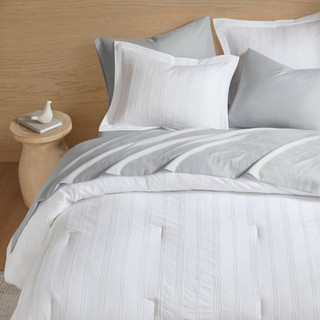 Thumbnail 40: 510 Design 510 Design 5 Pc. Logan Woven Striped Comforter Set 