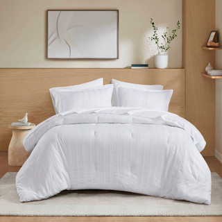 Thumbnail 45: 510 Design 510 Design 5 Pc. Logan Woven Striped Comforter Set 