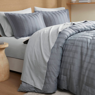 Thumbnail 15: 510 Design 510 Design 5 Pc. Logan Woven Striped Comforter Set 