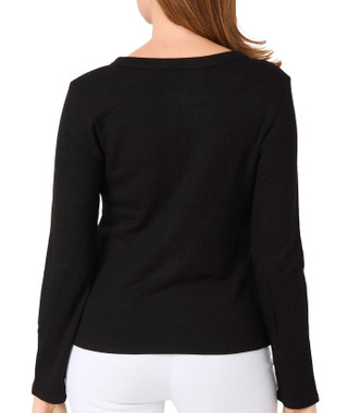 Thumbnail 2: Cyrus Cyrus Womens Long Sleeve Waffle Button Front Cardigan 