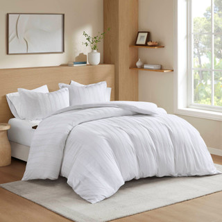 Thumbnail 2: 510 Design 510 Design Logan Woven Striped Duvet Cover Set 