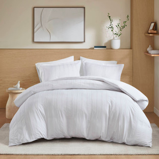 Thumbnail 45: 510 Design 510 Design Logan Woven Striped Duvet Cover Set 