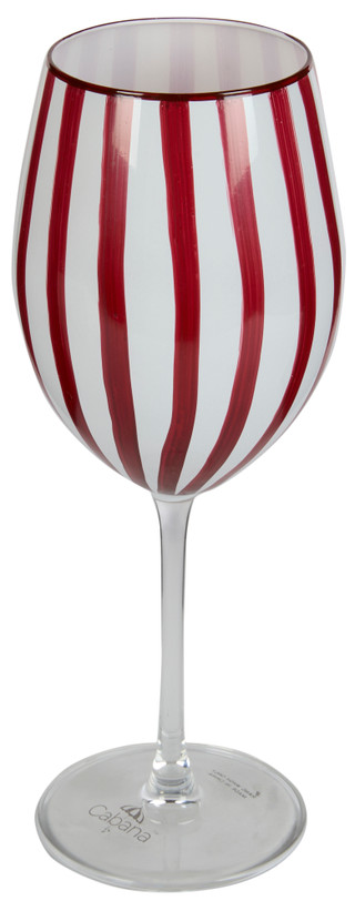 Thumbnail 1: Home Essentials Home Essentials Cabana Stripe Wine Glass 