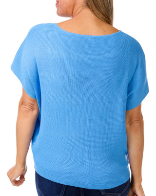 Thumbnail 2: Cyrus Cyrus Womens Short Sleeve Waffle Knit Solid Sweater 