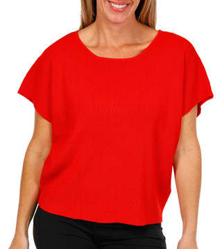 Thumbnail 1: Cyrus Cyrus Womens Short Sleeve Waffle Knit Solid Sweater 