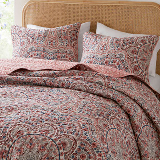 Thumbnail 3: 510 Design 510 Design Valerie Boho Floral Reversible Quilt Set 