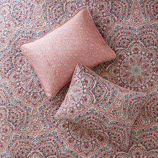Thumbnail 4: 510 Design 510 Design Valerie Boho Floral Reversible Quilt Set 