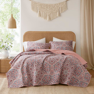 Thumbnail 8: 510 Design 510 Design Valerie Boho Floral Reversible Quilt Set 