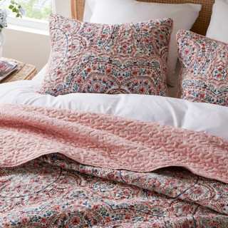 Thumbnail 15: 510 Design 510 Design Valerie Boho Floral Reversible Quilt Set 