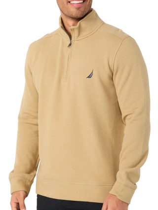 Thumbnail 3: Nautica Nautica Mens 1/4 Zip Pique Fleece Pull-Over 